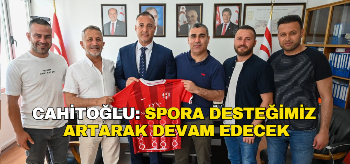 Başbakanlık Müsteşarı Cahitoğlu, Northernland Dipkarpaz Spor Kulübü'nü kabul etti