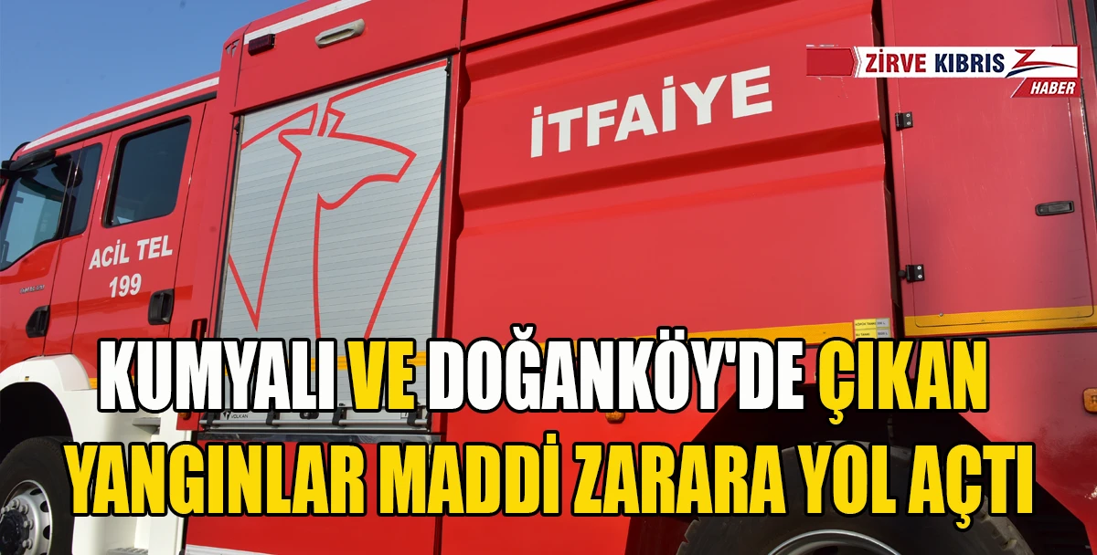 İki ayrı b&ouml;lgede yangınlar zarara neden oldu