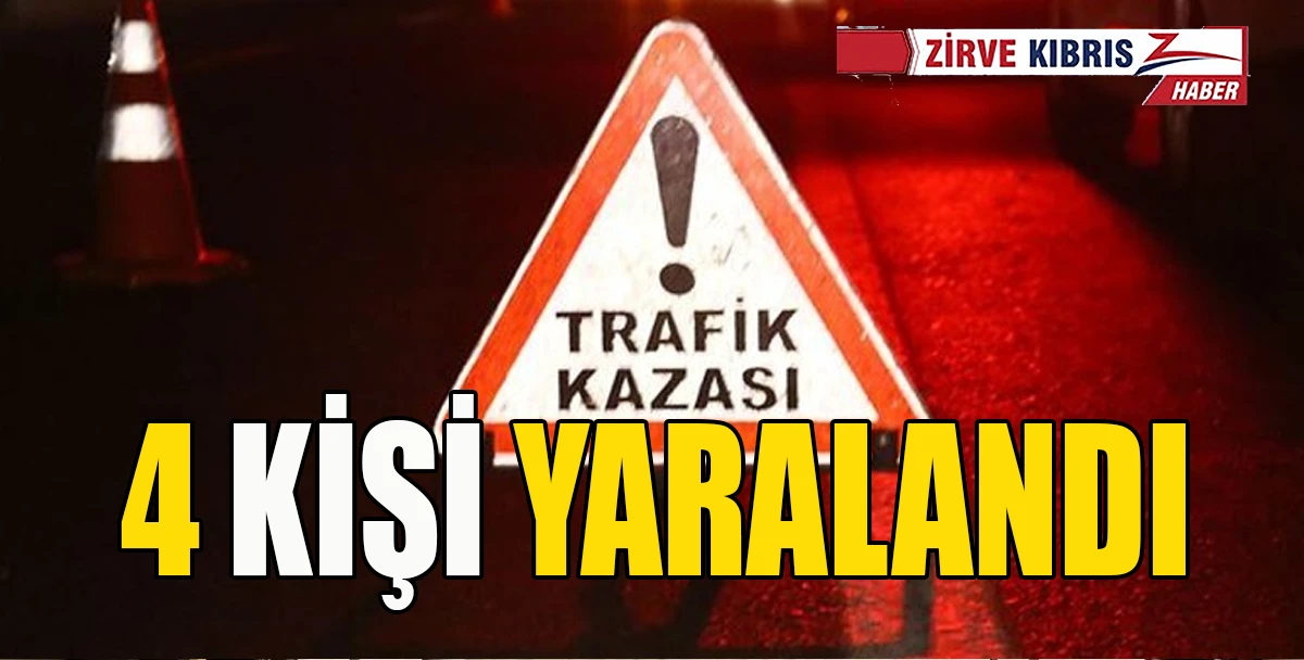 İskele-Gazimağusa ana yolu &uuml;zerinde araba takla attı