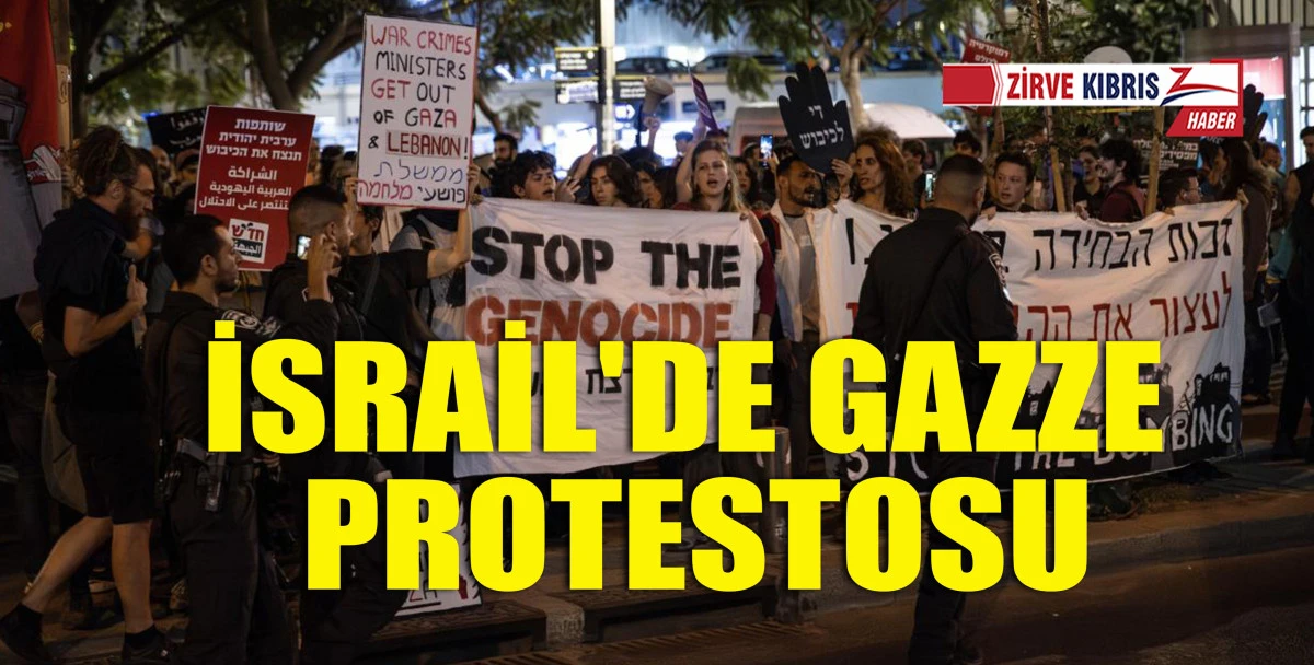  İsrail’de on binlerce kişi, Gazze'nin işgal kararını protesto için sokaklara indi