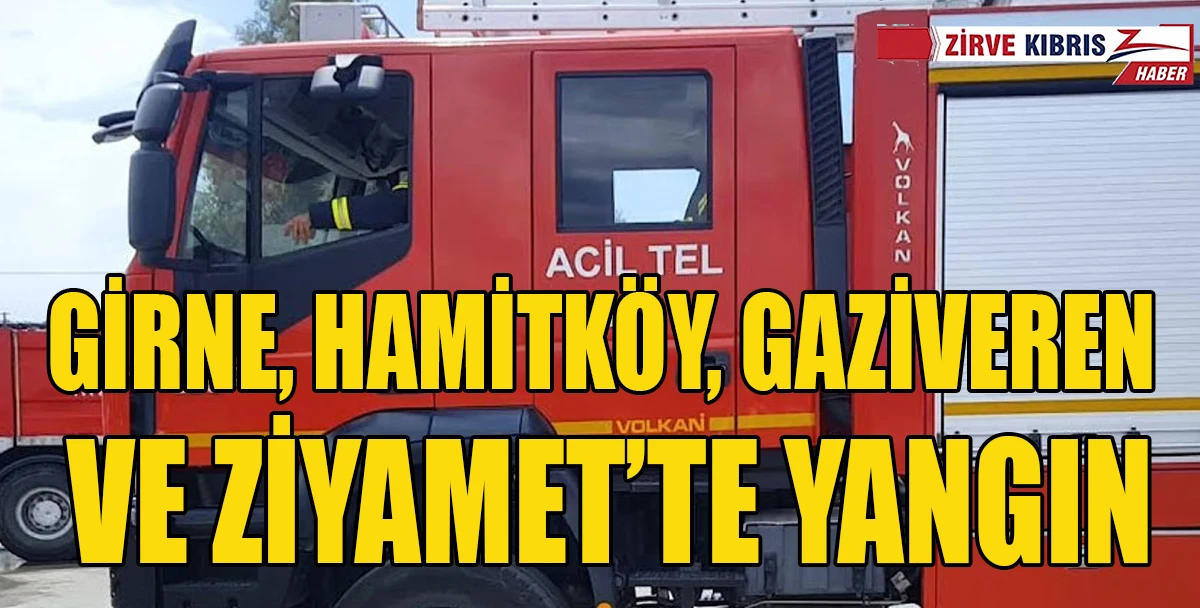 İtfaiye Ekipleri D&ouml;rt Farklı B&ouml;lgede Alevlere M&uuml;dahale Etti