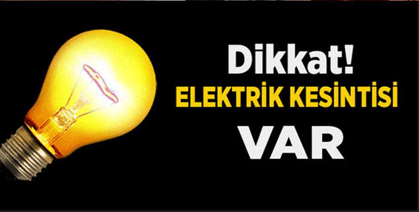 Kıb-Tek'ten bazı bölgeler için  kesinti uyarısı yapıldı