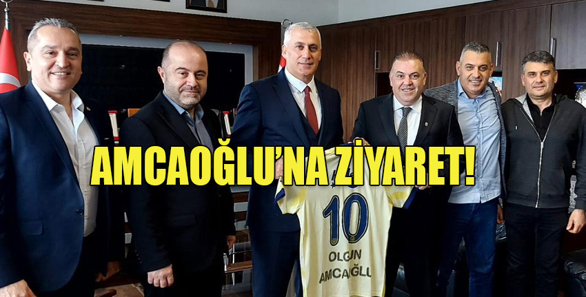 KKTC Fenerbahçeliler Derneği, Ekonomi ve Enerji Bakanı Amcaoğlu’nu ziyaret etti