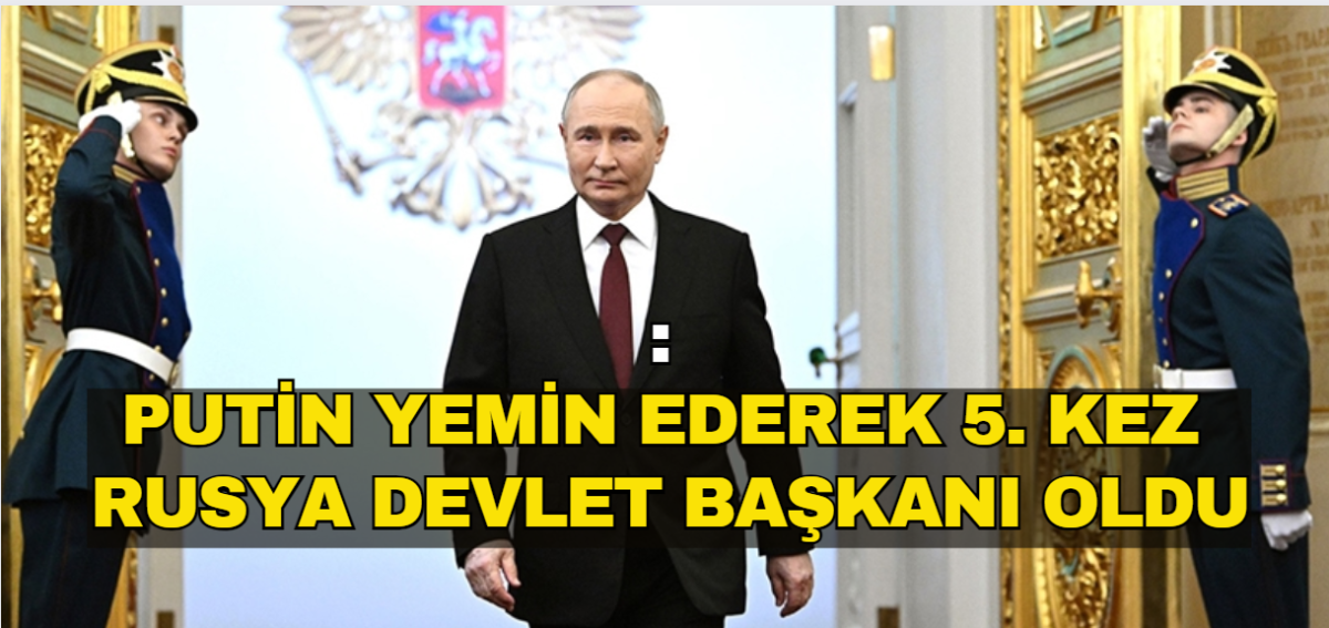 Kremlin Sarayı'nda 2 bin 600 davetlinin katıldığı yemin töreninde Putin, kendisini tekrar devlet başkanı seçen vatandaşlara teşekkür etti