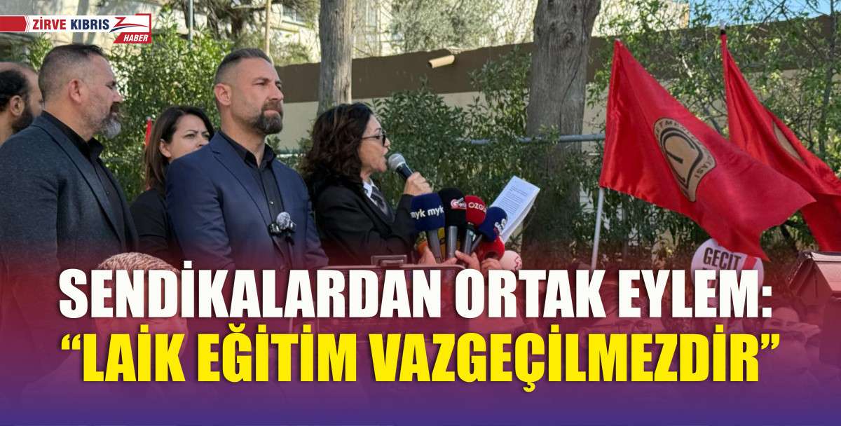 KTOEÖS ile KTÖS, Milli Eğitim Bakanlığı önünde eylem yaptı