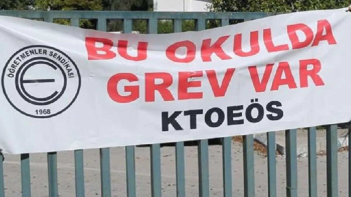 KTOE&Ouml;S, yarın &ouml;ğleden sonra Girne b&ouml;lgesindeki okullarda grev yapacak