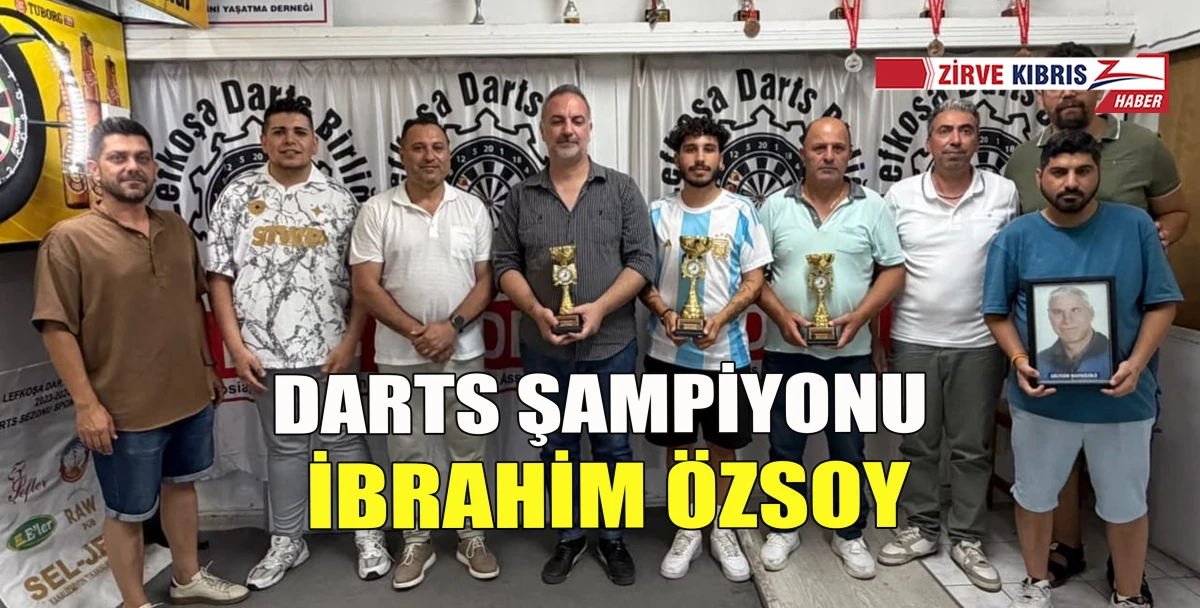 KTSYD G&uuml;ltekin Mavig&ouml;zl&uuml; Darts Turnuvası Birincisi İbrahim &Ouml;zsoy