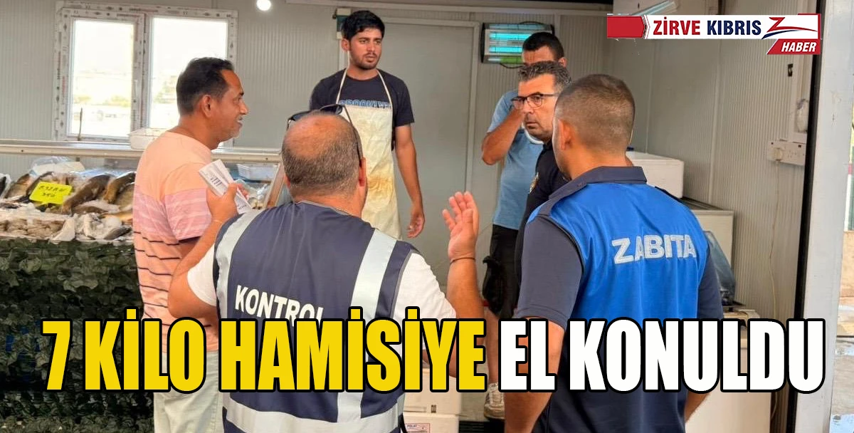 Lefkoşa Merkez Pazarı&rsquo;nda balık satıcılarına denetim...