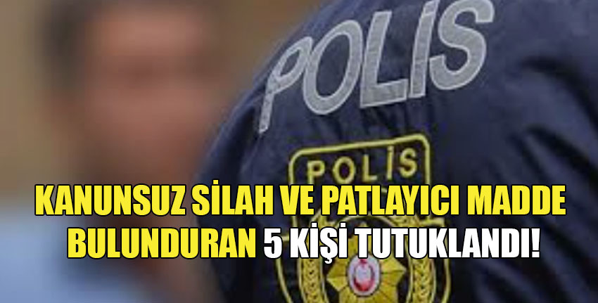 Lefkoşa ve Girne'de yapılan aramalarda kanunsuz silah bulunduran şahıslar tutuklandı!