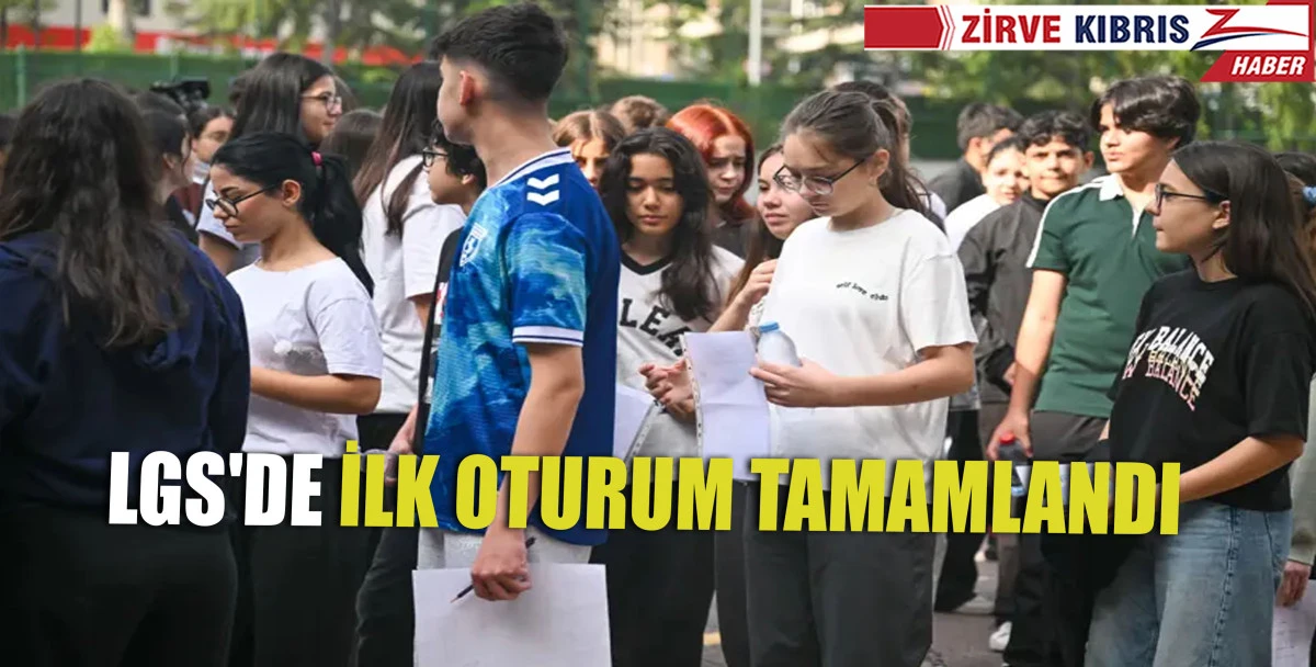 LGS kapsamında ger&ccedil;ekleşen merkezi sınavın ilk oturumu tamamlandı. 
