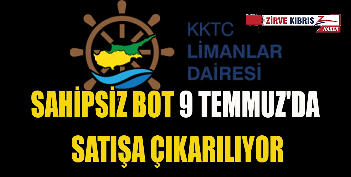 Limanlar Dairesi, terkedilen şişme botu a&ccedil;ık artırma yoluyla satacak