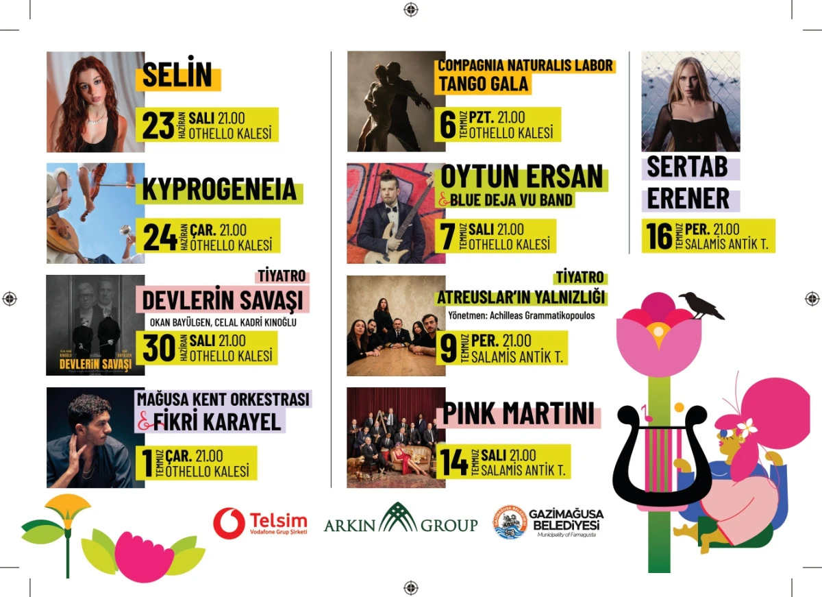 Mağusa K&uuml;lt&uuml;r Sanat Festivali yarın başlıyor