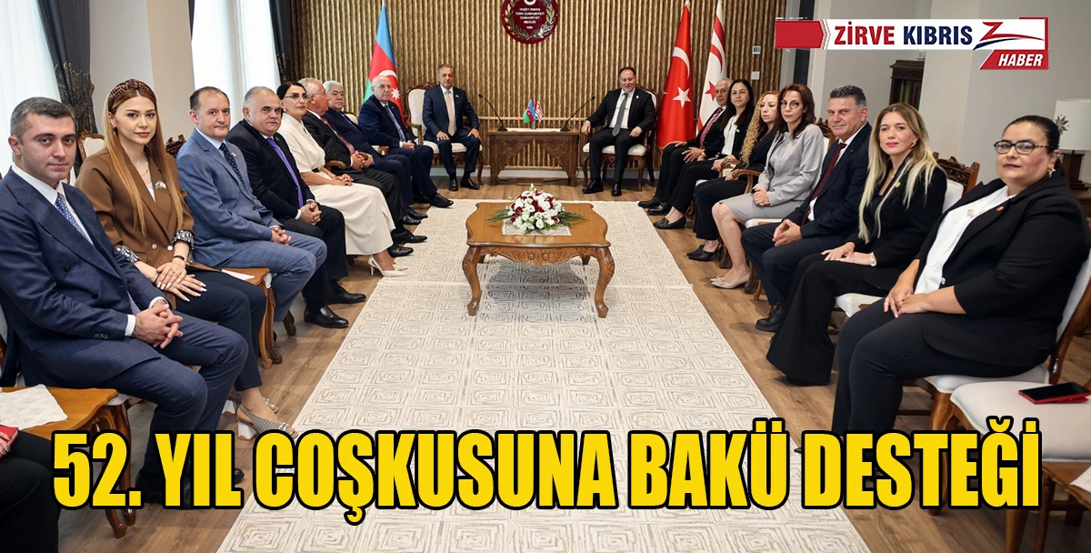 Meclis Başkanı &Ouml;zt&uuml;rkler, Azerbaycan heyetini kabul etti