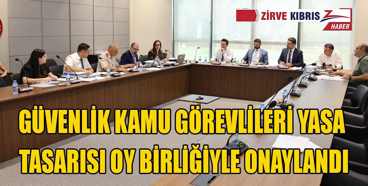 Meclis İdari, Kamu ve Sağlık İşleri Komitesi, G&uuml;venlik Kamu G&ouml;revlileri (Değişiklik) Yasa Tasarıları'nı g&ouml;r&uuml;şt&uuml;
