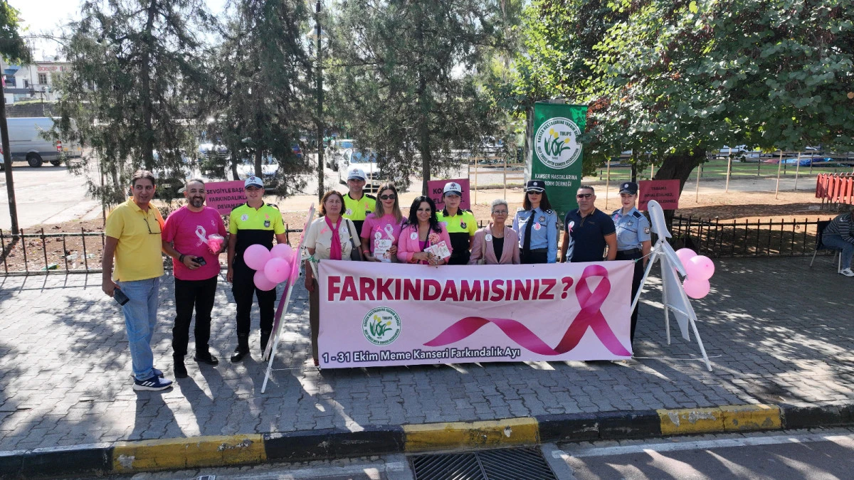 Meme Kanseri Farkındalık Ayı...PGM ve KHYD iş birliğinde etkinlik d&uuml;zenlendi