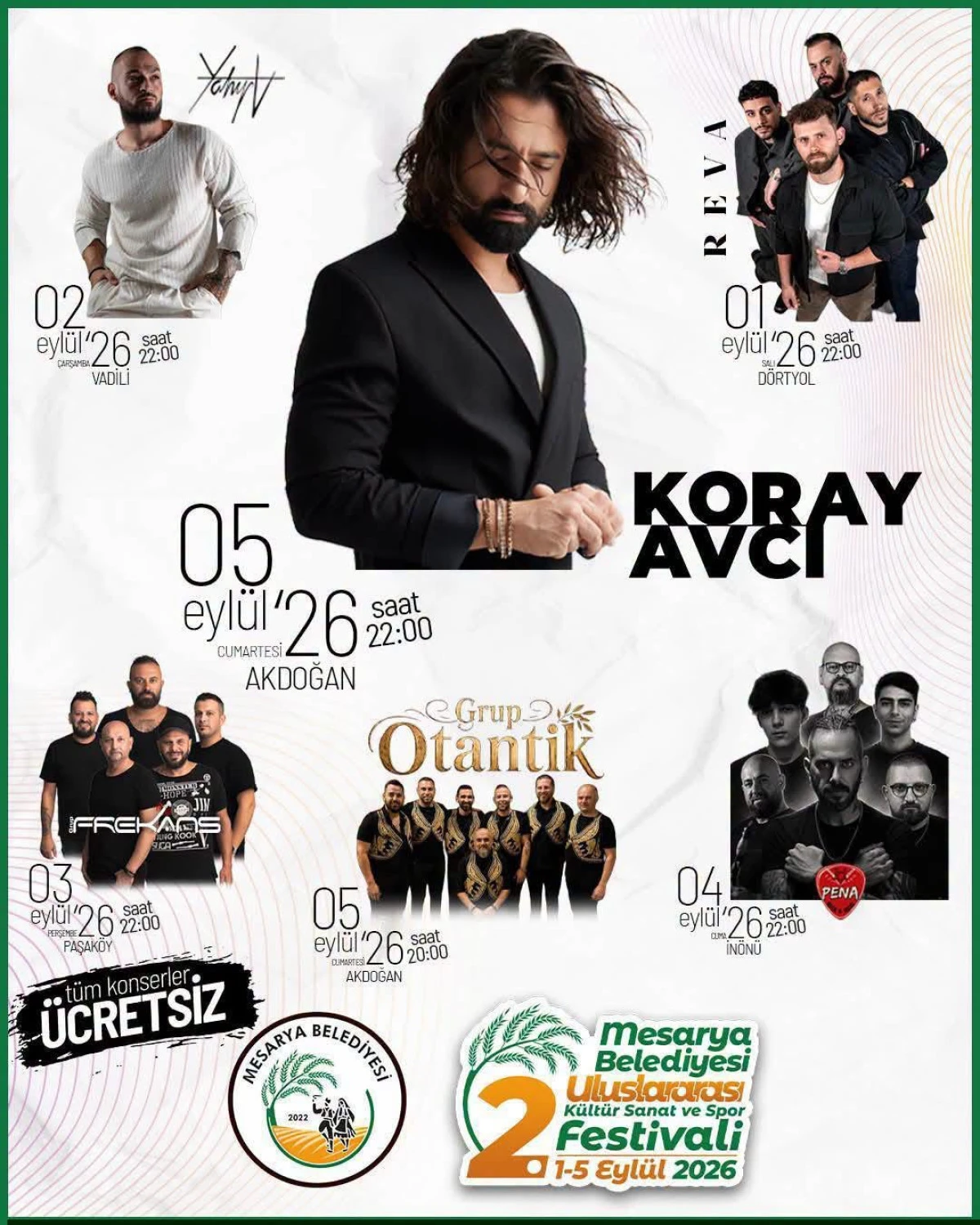 Mesarya Belediyesi 2. Uluslararası K&uuml;lt&uuml;r, Sanat ve Spor Festivali Başlıyor