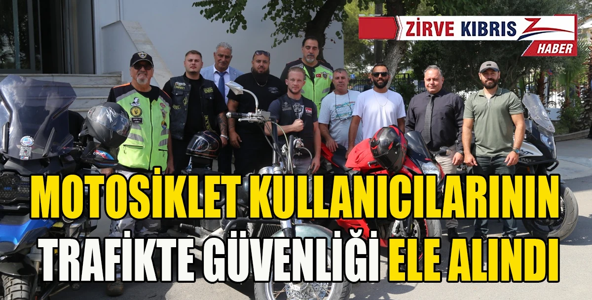 Motosiklet kullanıcılarının trafikte g&uuml;venliği masaya yatırıldı