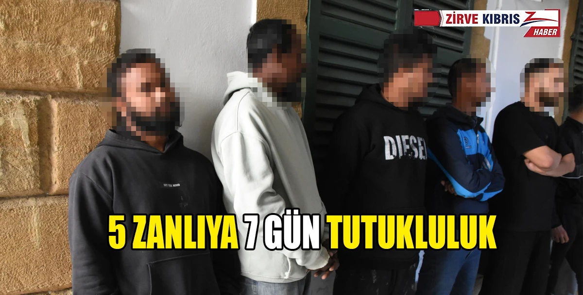 Muhaceret kontrollerinde yakalanan 5 zanlı mahkemeye &ccedil;ıkarıldı