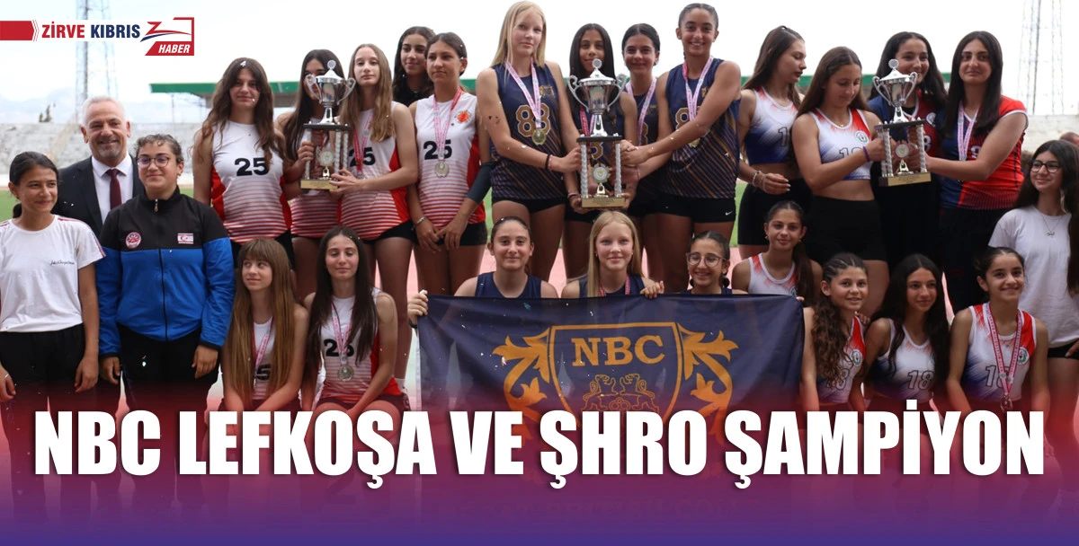 Ortaokullu Yıldızlar Atletizm Finalleri’nin son günü birçok rekora sahne oldu, şampiyonlar belirlendi. Kaynak: NBC Lefkoşa ve ŞHRO şampiyon
