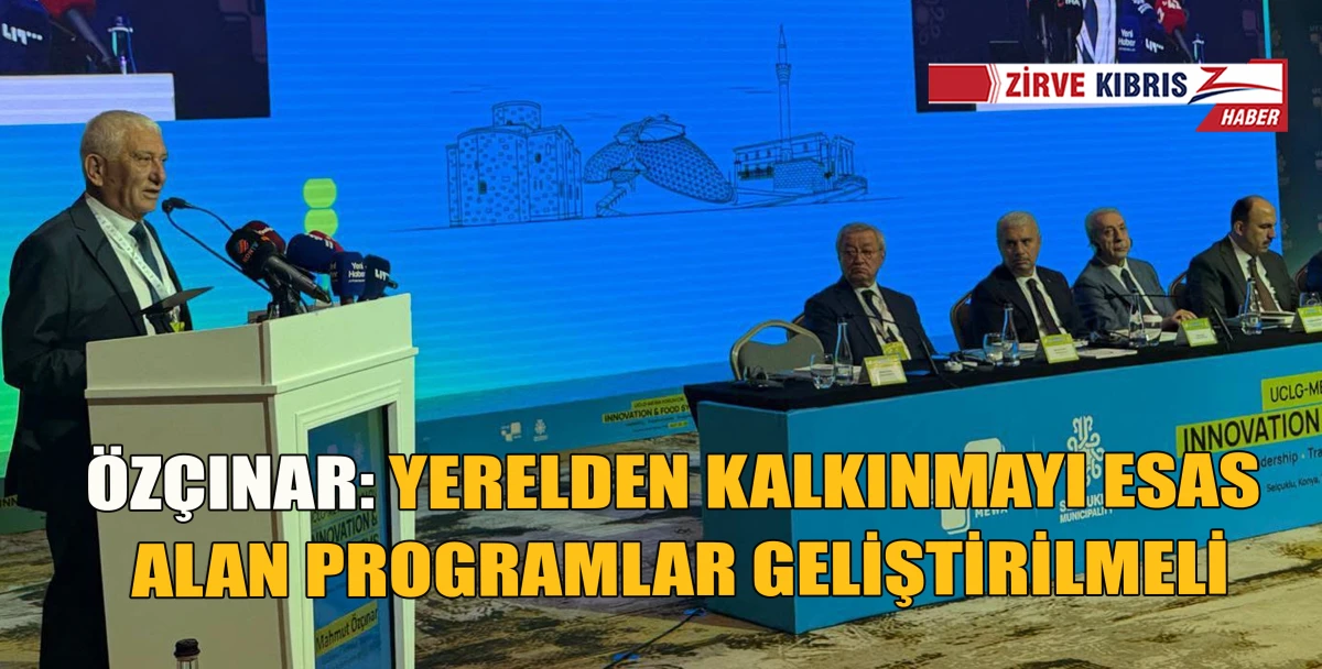 &Ouml;z&ccedil;ınar, UCLG-MEWA İnovasyon ve Gıda Sistemleri Forumu'na katıldı