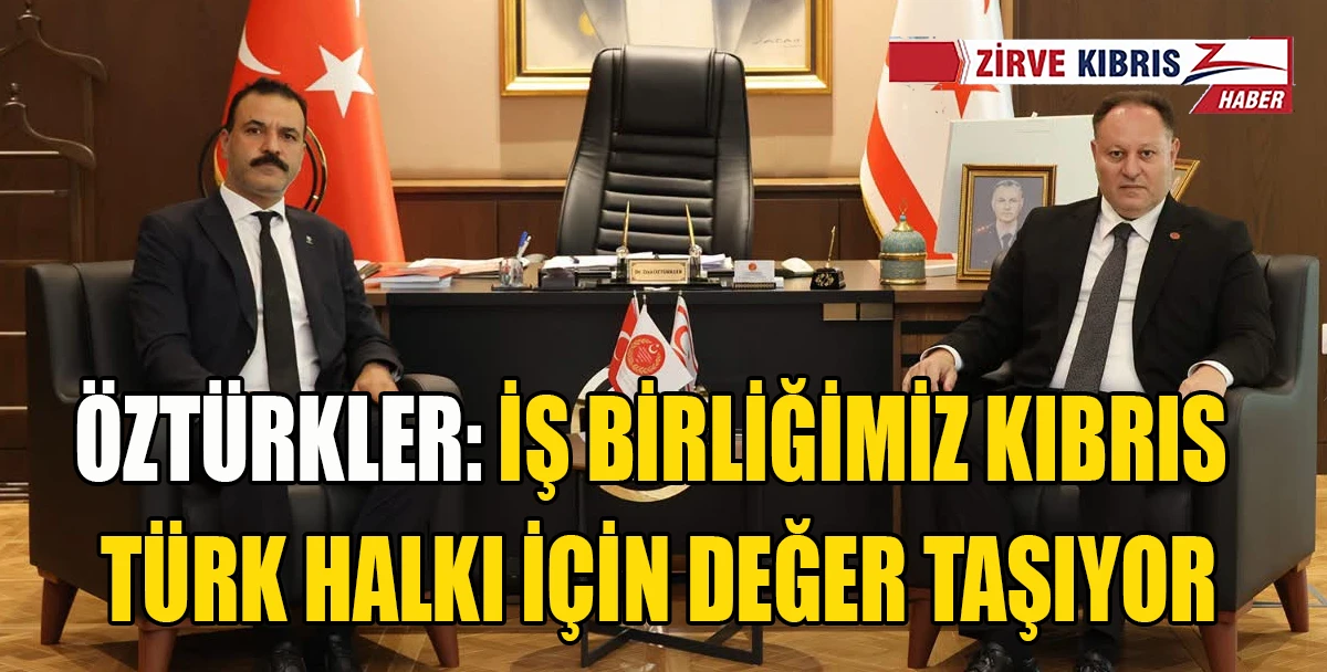 &Ouml;zt&uuml;rkler, AK Parti KKTC Temsilcisi Kaya&rsquo;yı kabul etti