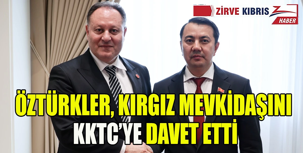 &Ouml;zt&uuml;rkler, Kırgızistan Cumhurbaşkanı ve Meclis Başkanı ile bir araya geldi