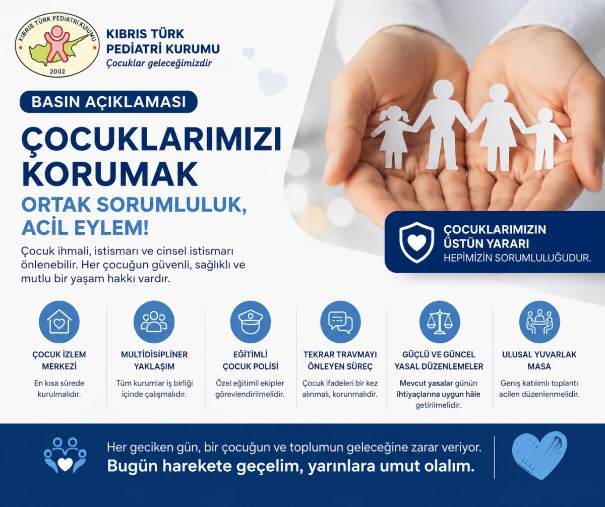 Pediatri Kurumu, &Ccedil;ocuk İzlem Merkezi ve &ccedil;ocuk koruma sistemi oluşturulması &ccedil;ağrısı yaptı