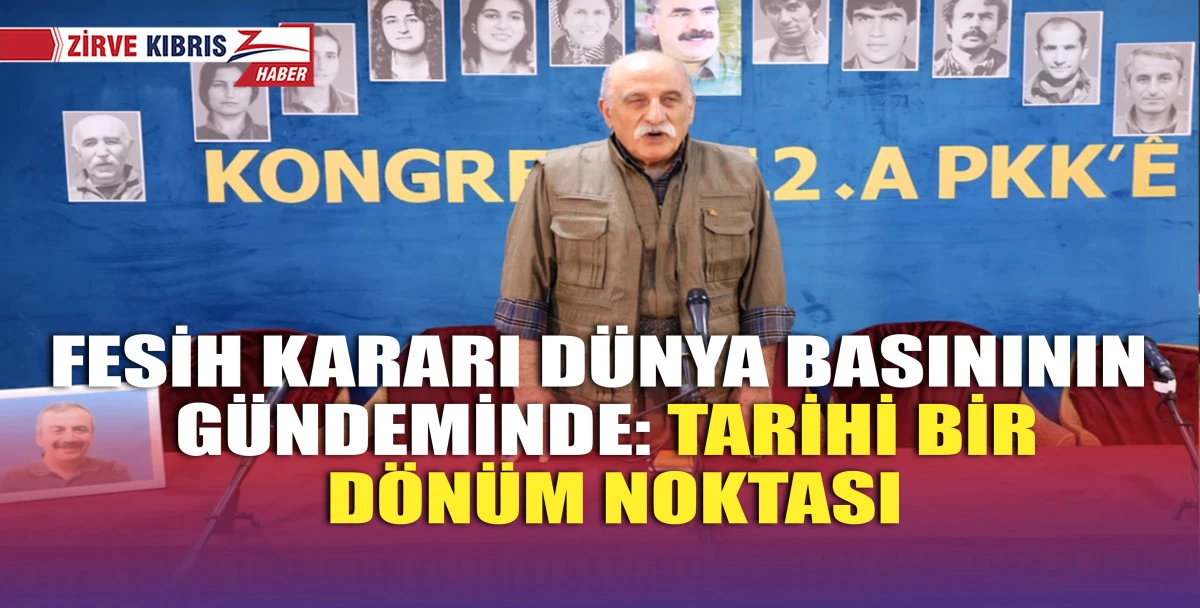 PKK'nın fesih kararı büyük yankı uyandırdı!