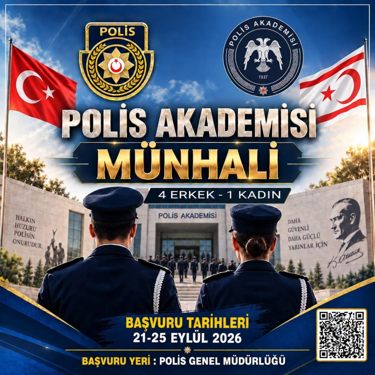 Polis Akademisi i&ccedil;in 5 &ouml;ğrenci se&ccedil;ilecek&hellip; Başvurular bug&uuml;n başladı