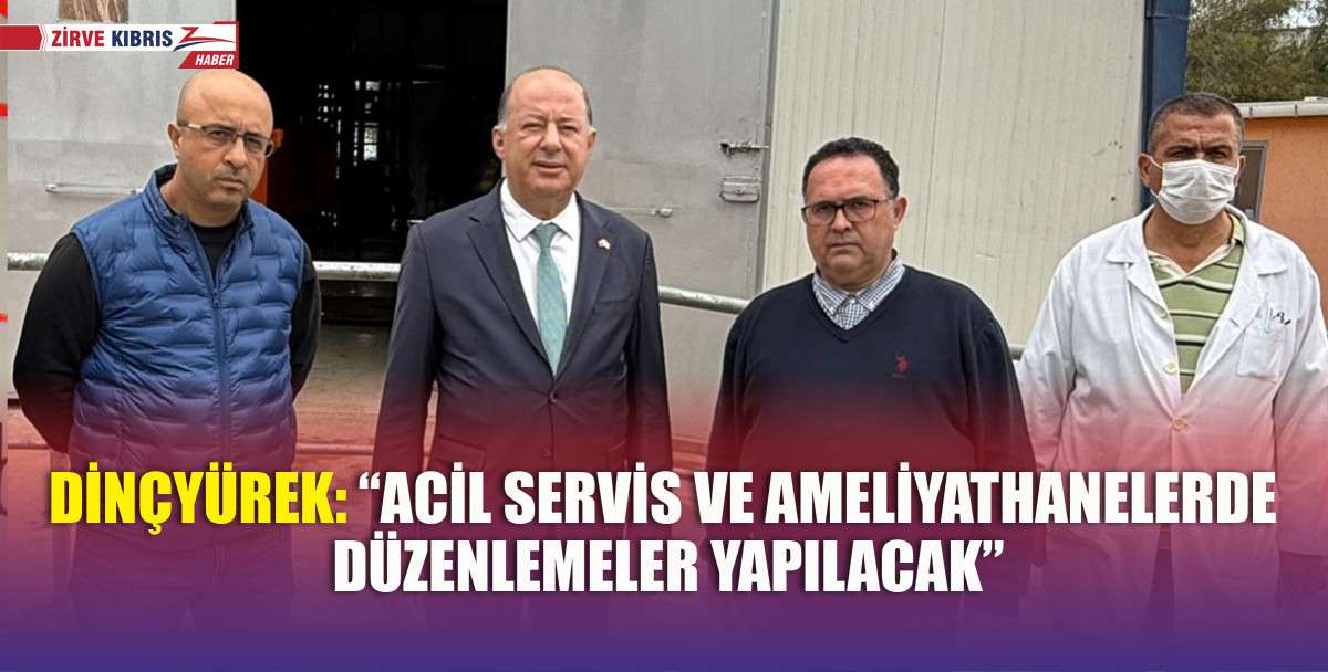 Sağlık Bakanı Dr. Hakan Dinçyürek, Dr. Burhan Nalbantoğlu Devlet Hastanesi’nde incelemelerde bulundu