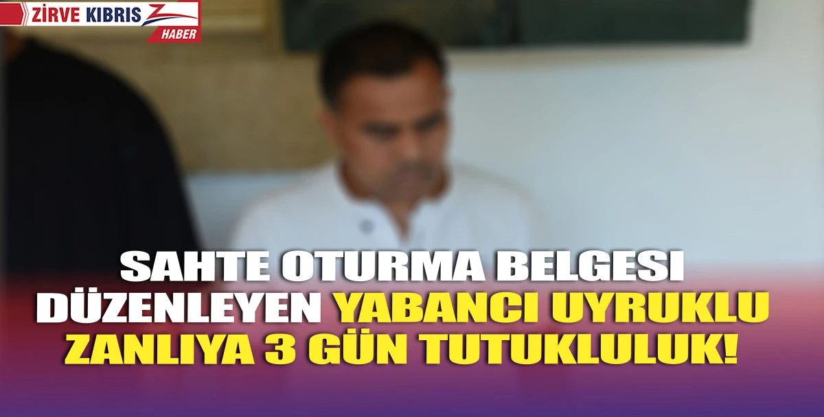 Sahte belge düzenleyip İçişleri Bakanlığı'na veren zanlı mahkeme önündeydi