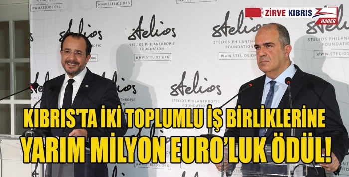 Stelios İki Toplumlu &Ouml;d&uuml;lleri G&ouml;rkemli Bir T&ouml;renle Dağıtıldı