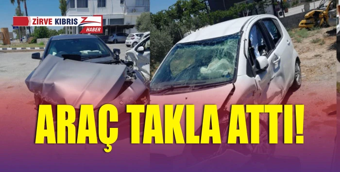 Sürücü hafif yaralandı