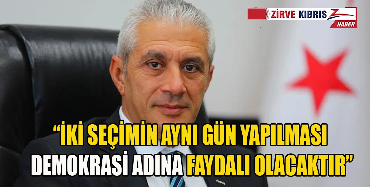 Ta&ccedil;oy: İki se&ccedil;imin aynı g&uuml;n yapılması faydalı olur