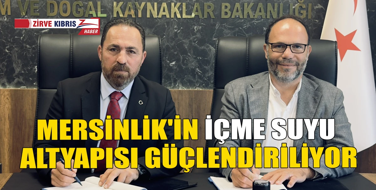  Tarım Bakanlığı ile İskele Belediyesi Mersinlik su şebekesi i&ccedil;in iş birliği yapıyor