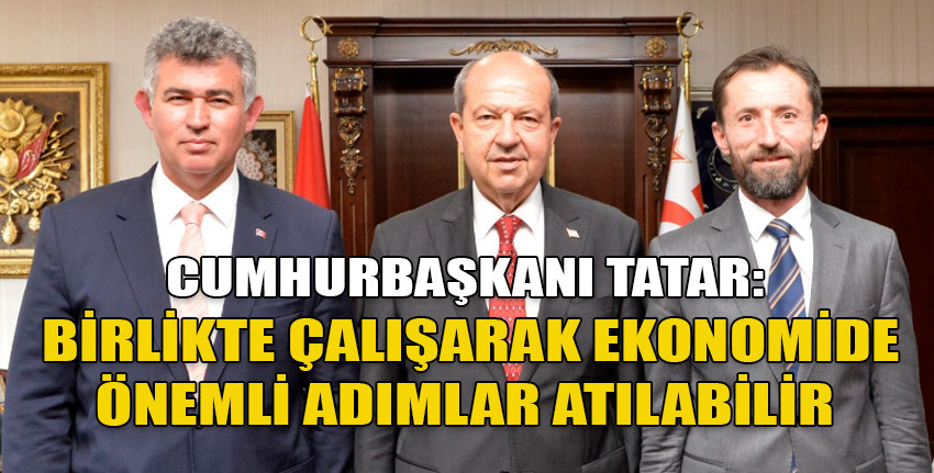 Tatar, Türkiye’nin Lefkoşa Büyükelçisi Feyzioğlu ve KEİ Koordinatörü Öz’ü kabul etti