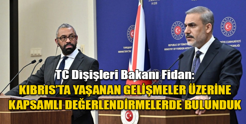 TC Dışişleri Bakanı Fidan, İngiliz mevkidaşı Cleverly ile ortak basın toplantısında konuştu...