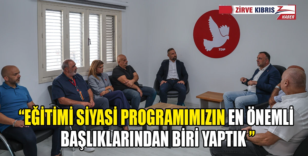 TDP, KT&Ouml;S heyetini kabul etti
