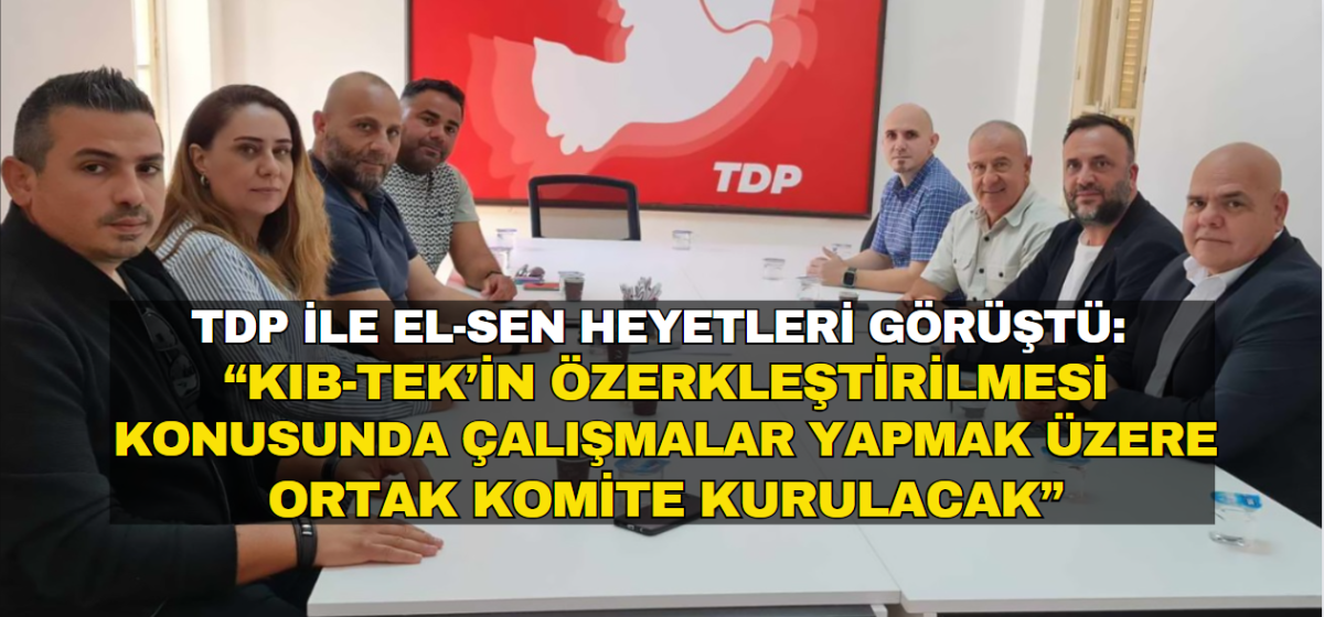 TDP ve EL-SEN ortak komitesi kurulacak