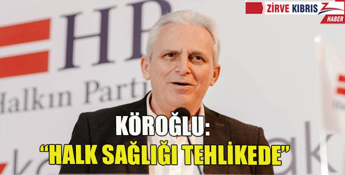 Teksen K&ouml;roğlu&rsquo;ndan  Sert Su&ccedil;lama: &ldquo;Halk Sağlığıyla Oynanıyor&rdquo;