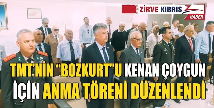 TMT Bayraktarı Kenan &Ccedil;oygun, &ouml;l&uuml;m&uuml;n&uuml;n 21&rsquo;inci yıl d&ouml;n&uuml;m&uuml;nde anıldı