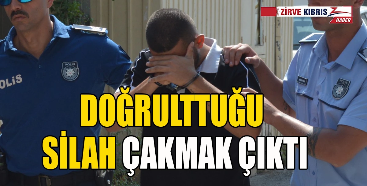 Trafikte &Ccedil;akmak Tabancayla Tehdit Eden Zanlı Mahkemede