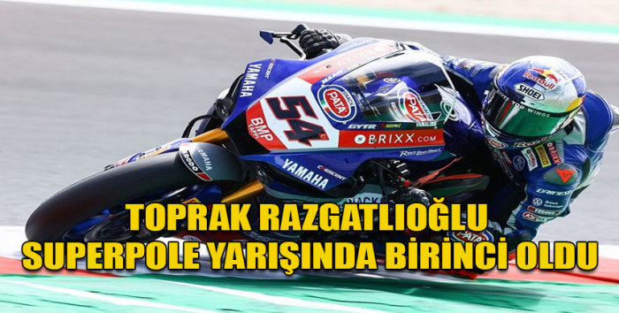 Türk milli motosikletçi Toprak Razgatlıoğlu, Fransa'daki superpole yarışında birinci oldu