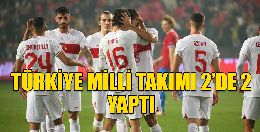 Türkiye A Milli Takımı, Çekya'yı 2-1 yendi