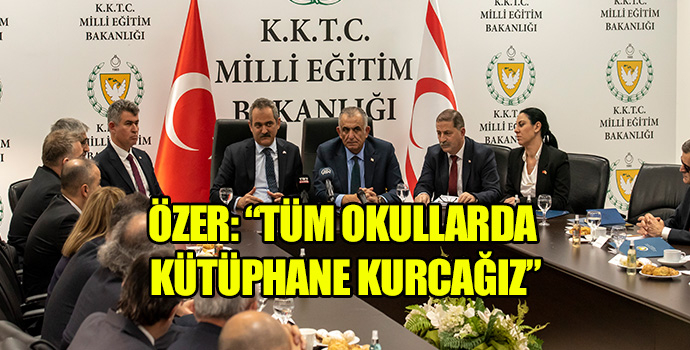 Türkiye Cumhuriyeti Milli Eğitim Bakanı Mahmut Özer, Milli Eğitim Bakanı Nazım Çavuşoğlu’nu ziyaret etti