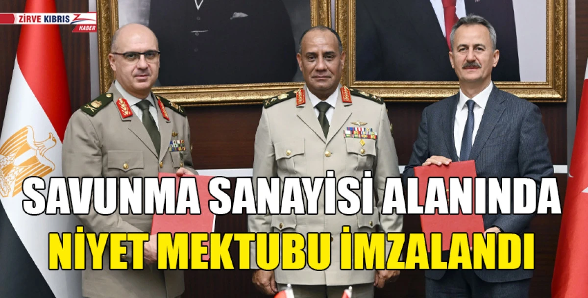 T&uuml;rkiye ile Mısır arasında savunma sanayisi alanında niyet mektubu imzalandı