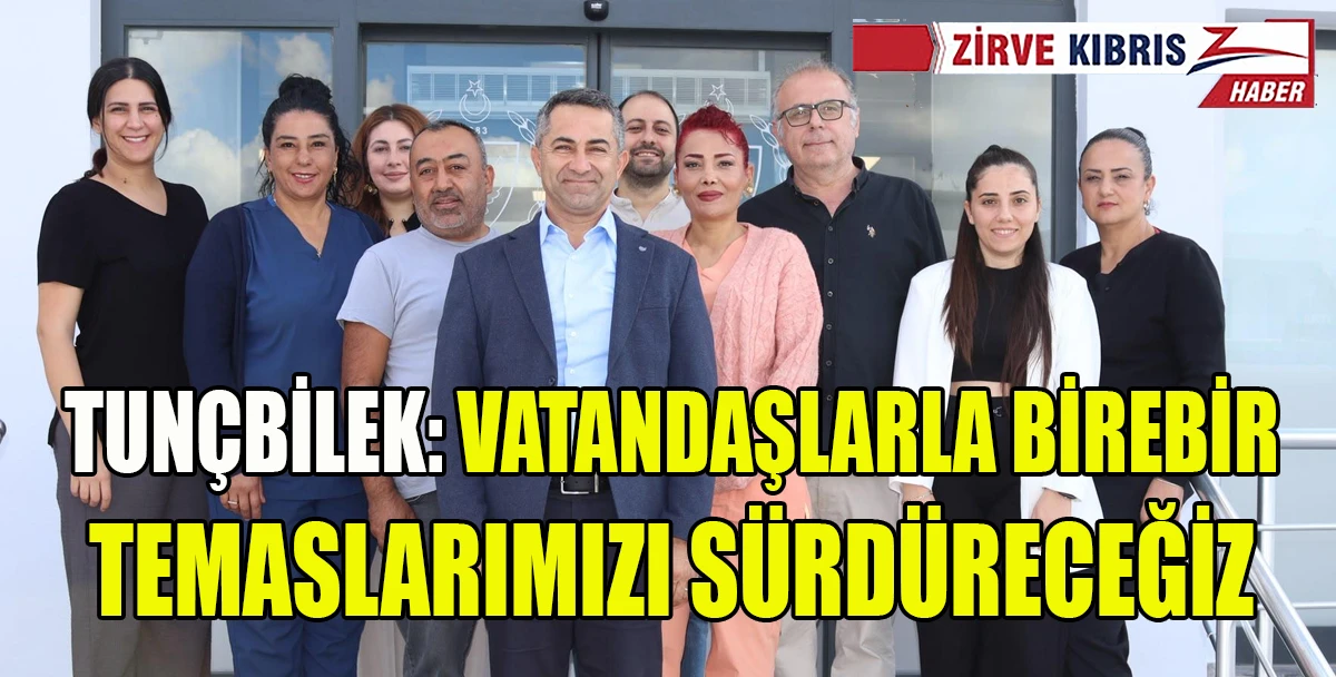 UBP adayı Tun&ccedil;bilek, Dikmen ve Boğaz&rsquo;da vatandaşlarla buluştu