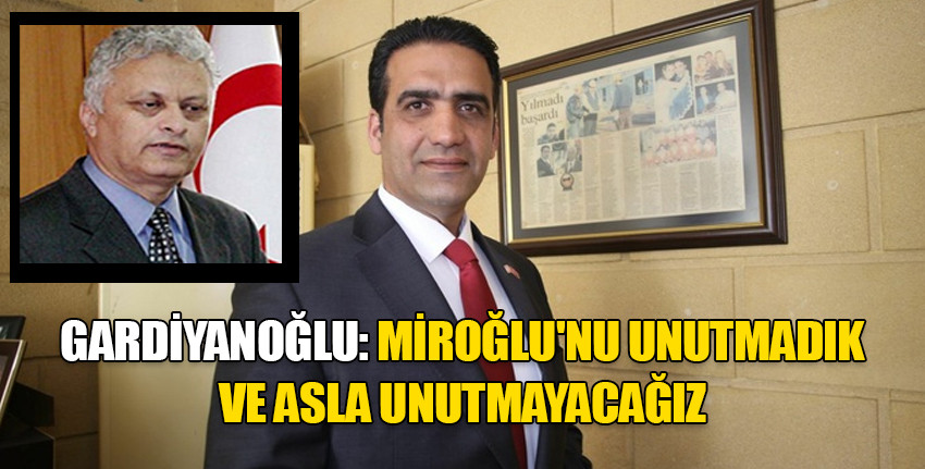 UBP LTB Belediye başkan adayı Gardiyanoğlu, Miroğlu’nu ölüm yıl dönümünde andı