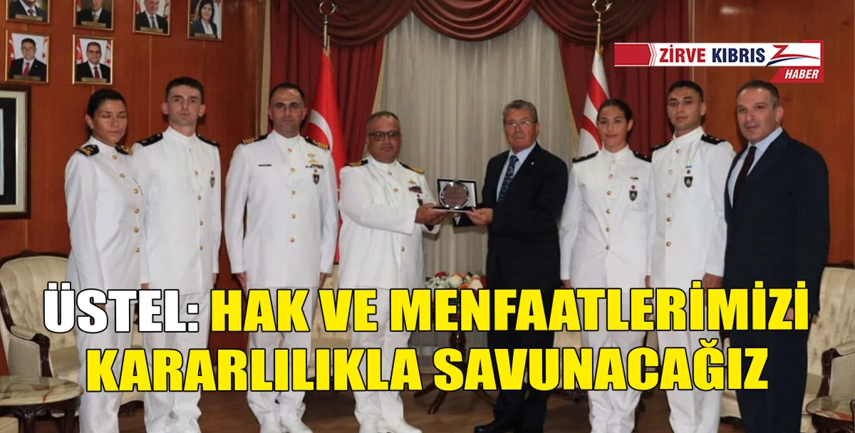 &Uuml;stel, Deniz Harp Okulu heyetini kabul etti