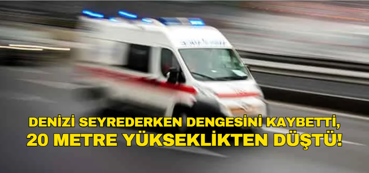 Yedidalga’da yüksekten düşen şahıs yaralandı